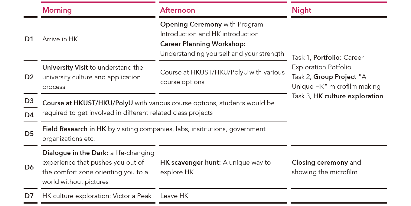 careers HK agenda